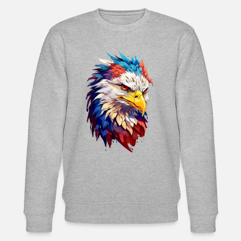 Adler Eagle V24 04 - Stanley/Stella Unisex Bio-Sweatshirt CHANGER  - Grau meliert