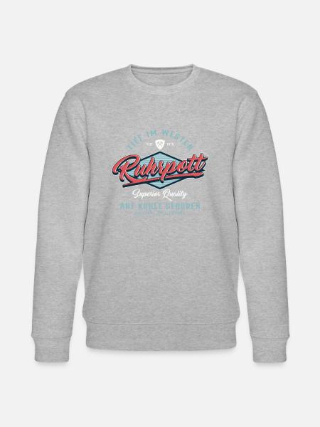 Ruhrpott Ruhrgebiet Original Kohlenkind - Stanley/Stella Unisex Bio-Sweatshirt CHANGER - Grau meliert