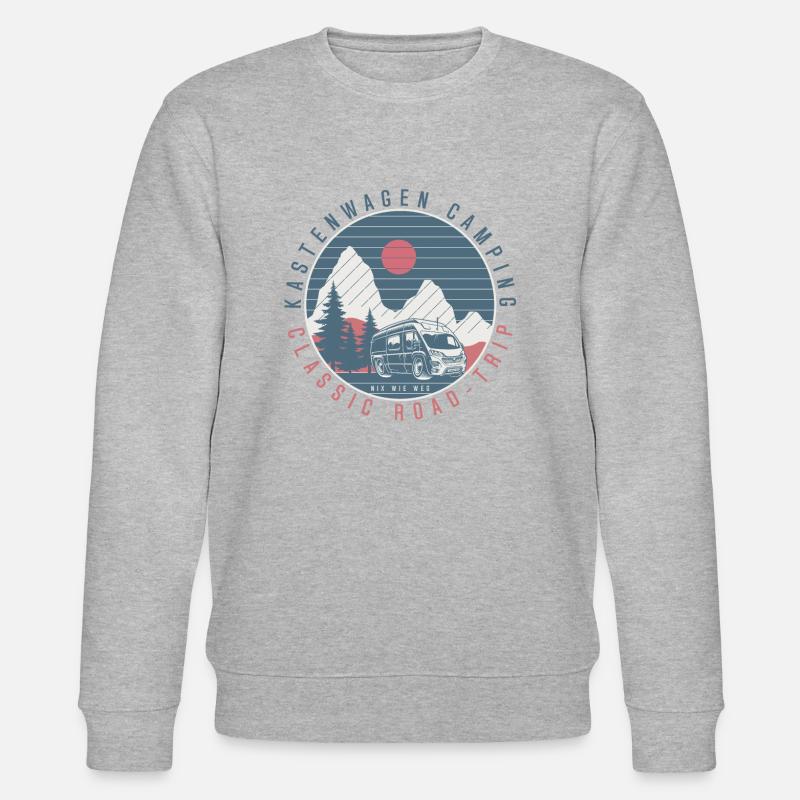 Kastenwagen Camping - Stanley/Stella Unisex Bio-Sweatshirt CHANGER  - Grau meliert