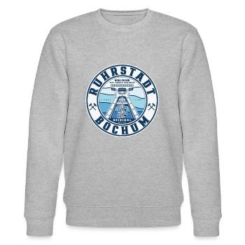 Ruhrstadt Bochum - Stanley/Stella Unisex Bio-Sweatshirt CHANGER  - Grau meliert - Vorne - Nik (191cm) & Marisol (170cm)