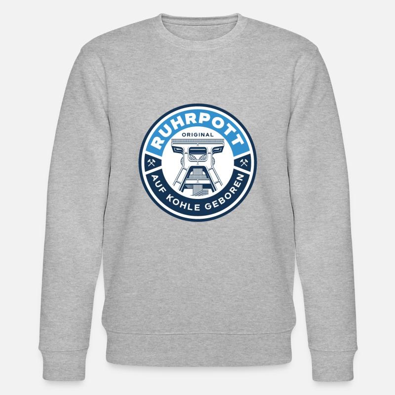 Ruhrpott Emblem - Stanley/Stella Unisex Bio-Sweatshirt CHANGER  - Grau meliert