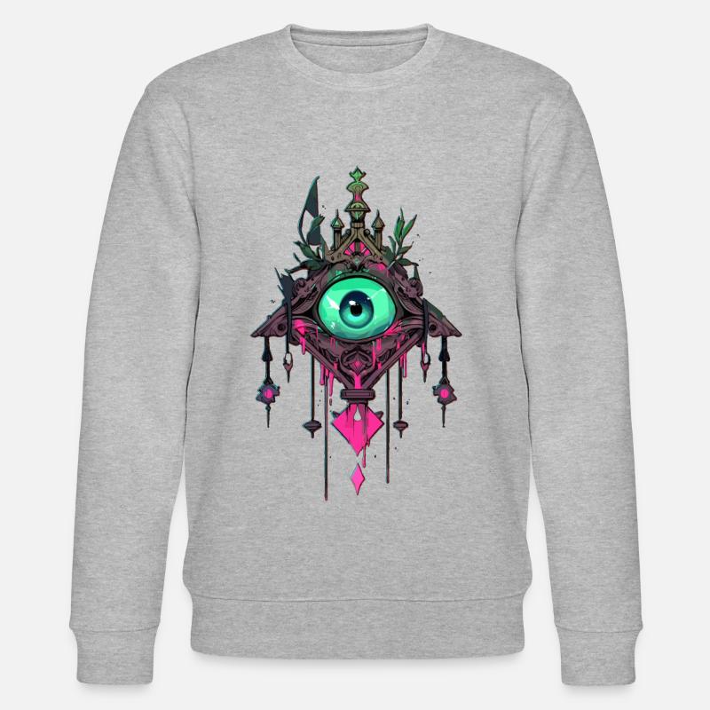 Traumfänger #4 - Stanley/Stella Unisex Bio-Sweatshirt CHANGER  - Grau meliert