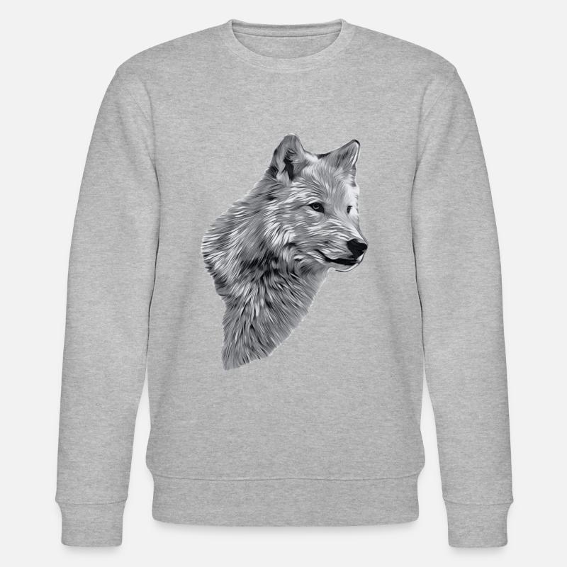 RAIK Kopf SW - Stanley/Stella Unisex Bio-Sweatshirt CHANGER  - Grau meliert