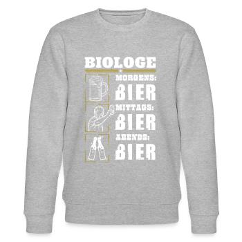 Mon quotidien de biologiste - Sweat bio CHANGER Stanley/Stella Unisexe - gris chiné - Devant - Nik (191cm) & Marisol (170cm)