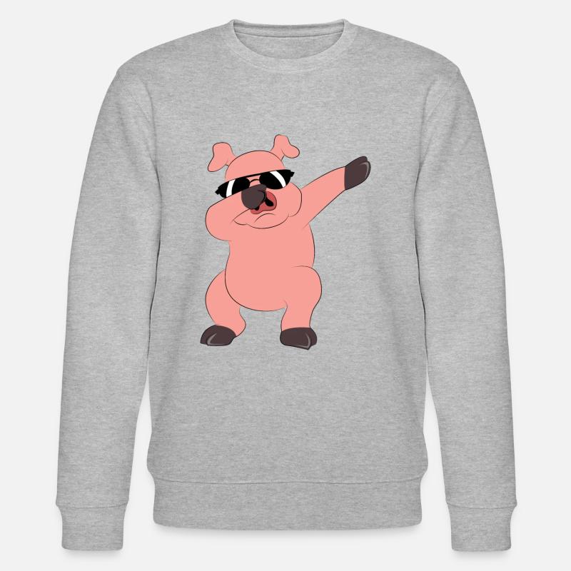 Danser, dabbing, cochon - Sweat bio CHANGER Stanley/Stella Unisexe - gris chiné