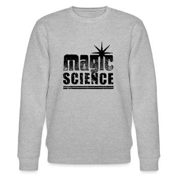 MAGIC SCIENCE - look utilisé avec π ou π - Sweat bio CHANGER Stanley/Stella Unisexe - gris chiné - Devant - Nik (191cm) & Marisol (170cm)