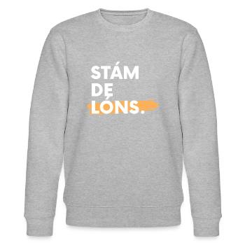 Stàm de Lòns - Stanley/Stella Unisex Bio-Sweatshirt CHANGER  - Grau meliert - Vorne - Nik (191cm) & Marisol (170cm)