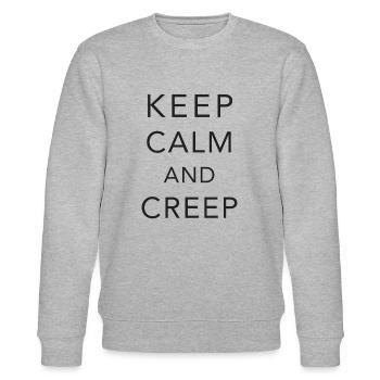 Keep calm and creep - Stanley/Stella Unisex Bio-Sweatshirt CHANGER  - Grau meliert - Vorne - Nik (191cm) & Marisol (170cm)