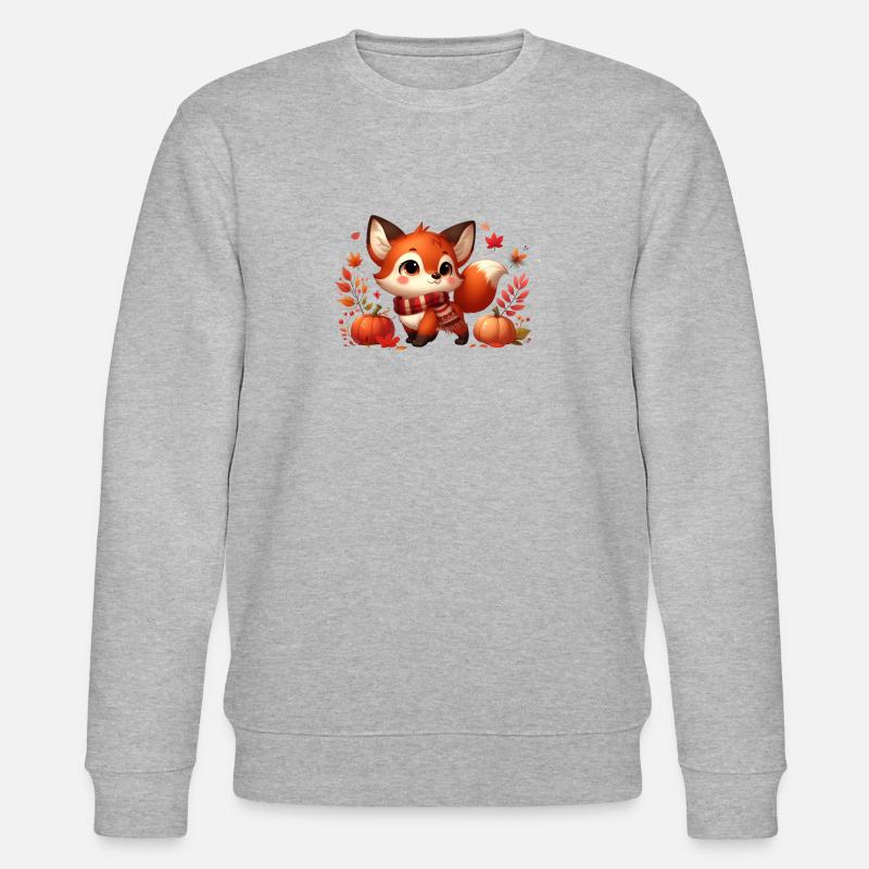 Fuchs Herbst 10 - Stanley/Stella Unisex Bio-Sweatshirt CHANGER  - Grau meliert