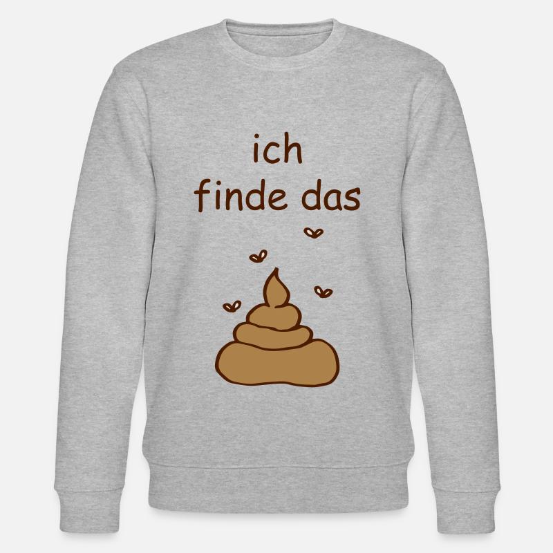ich finde das Scheiße - Stanley/Stella Unisex Bio-Sweatshirt CHANGER  - Grau meliert