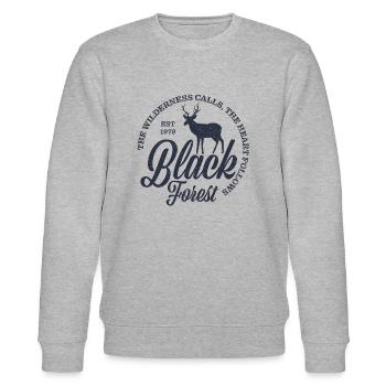 Black Forest - Stanley/Stella Unisex Bio-Sweatshirt CHANGER  - Grau meliert - Vorne - Nik (191cm) & Marisol (170cm)
