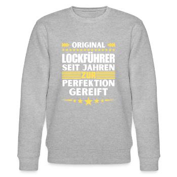 Lure guide matured to perfection - Stanley/Stella CHANGER Unisex Organic Sweatshirt - heather grey - Front - Nik (191cm) & Marisol (170cm)