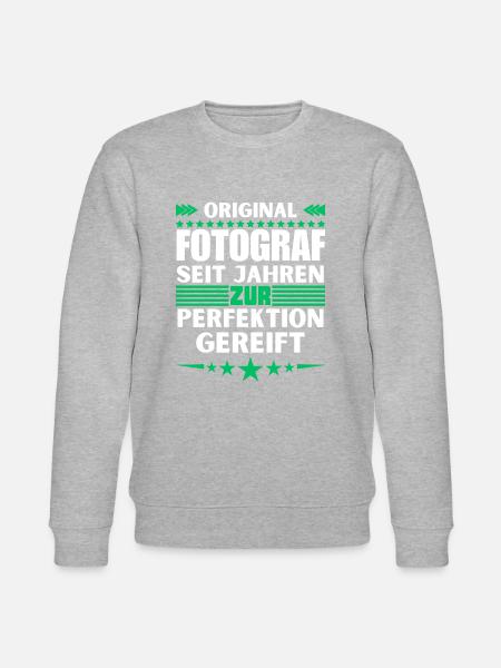 Zur Perfektion gereifter Fotograf - Stanley/Stella Unisex Bio-Sweatshirt CHANGER - Grau meliert