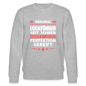 Lure guide matured to perfection - Stanley/Stella CHANGER Unisex Organic Sweatshirt - heather grey - Front - Nik (191cm) & Marisol (170cm)