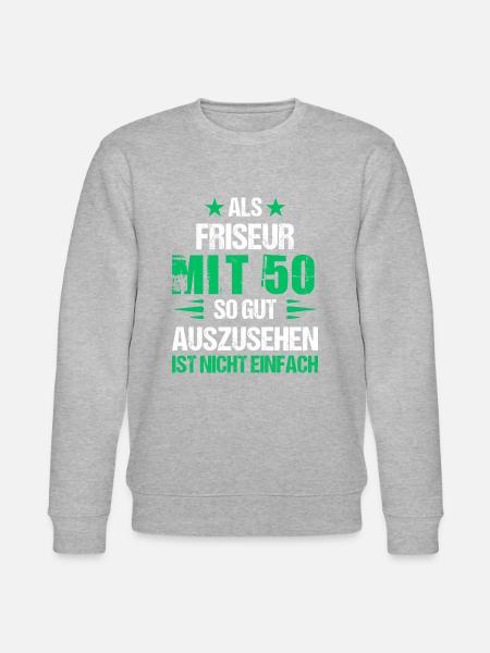 Mit 50 gut aussehender Friseur - Stanley/Stella Unisex Bio-Sweatshirt CHANGER - Grau meliert