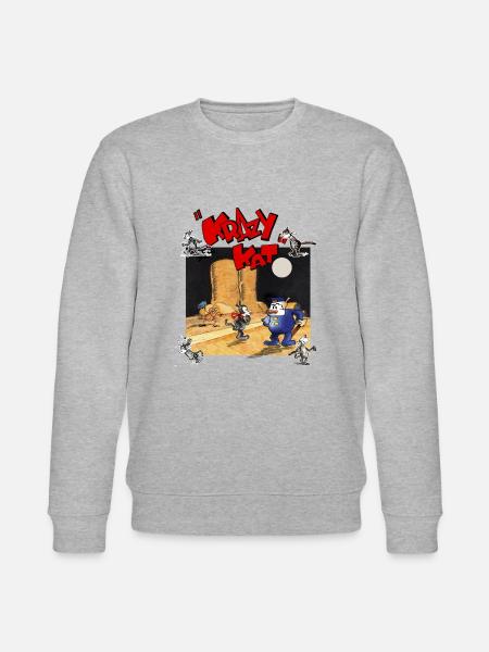 krazy kat Comics - Stanley/Stella CHANGER Unisex Organic Sweatshirt - heather grey