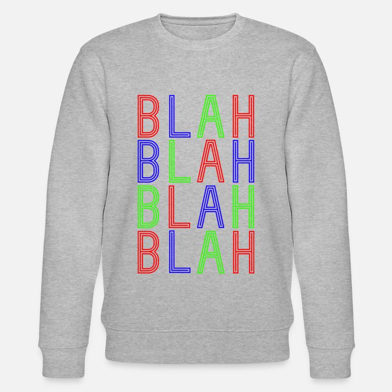 BlahBlahBlah - Stanley/Stella Unisex Bio-Sweatshirt CHANGER  - Grau meliert