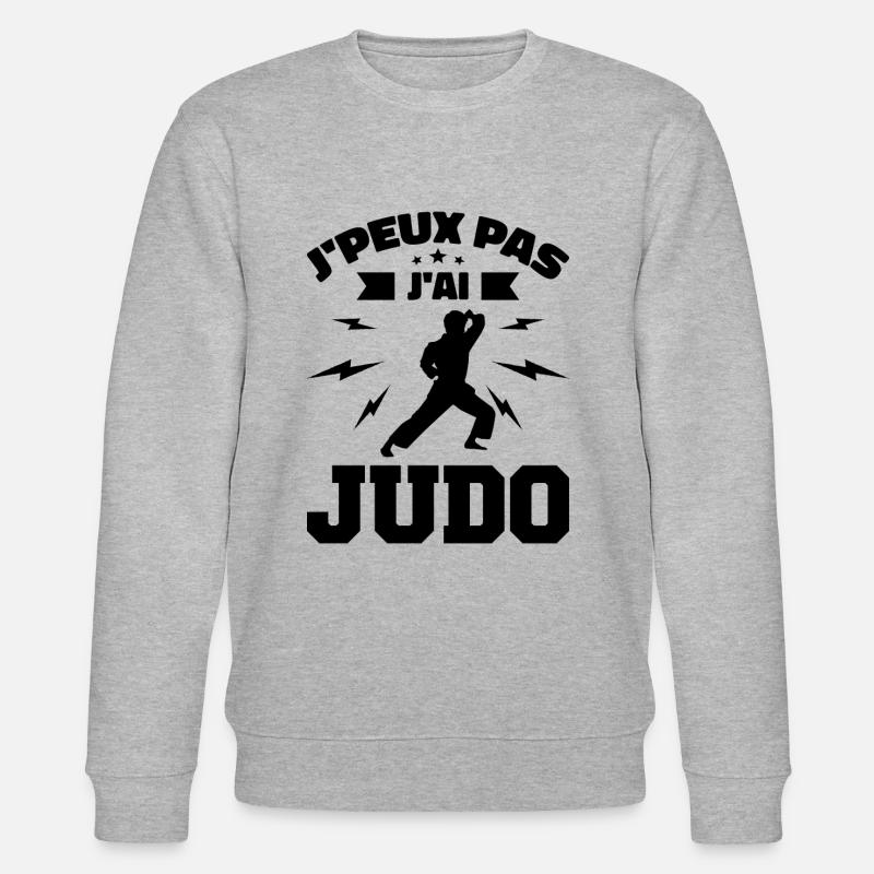 Ich kann nicht Judo - Stanley/Stella Unisex Bio-Sweatshirt CHANGER  - Grau meliert