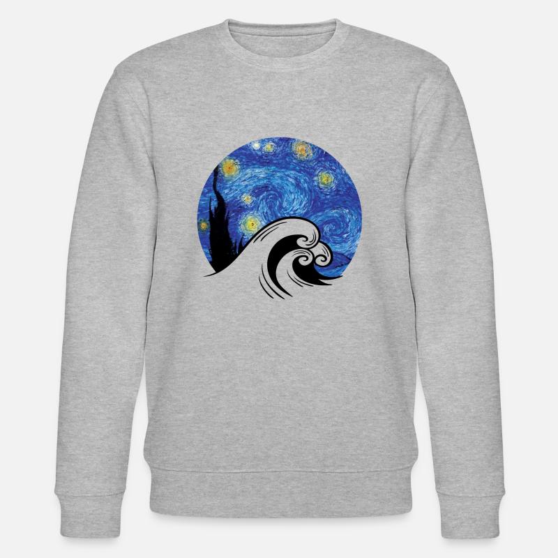 Van Gogh - Stanley/Stella Unisex Bio-Sweatshirt CHANGER  - Grau meliert
