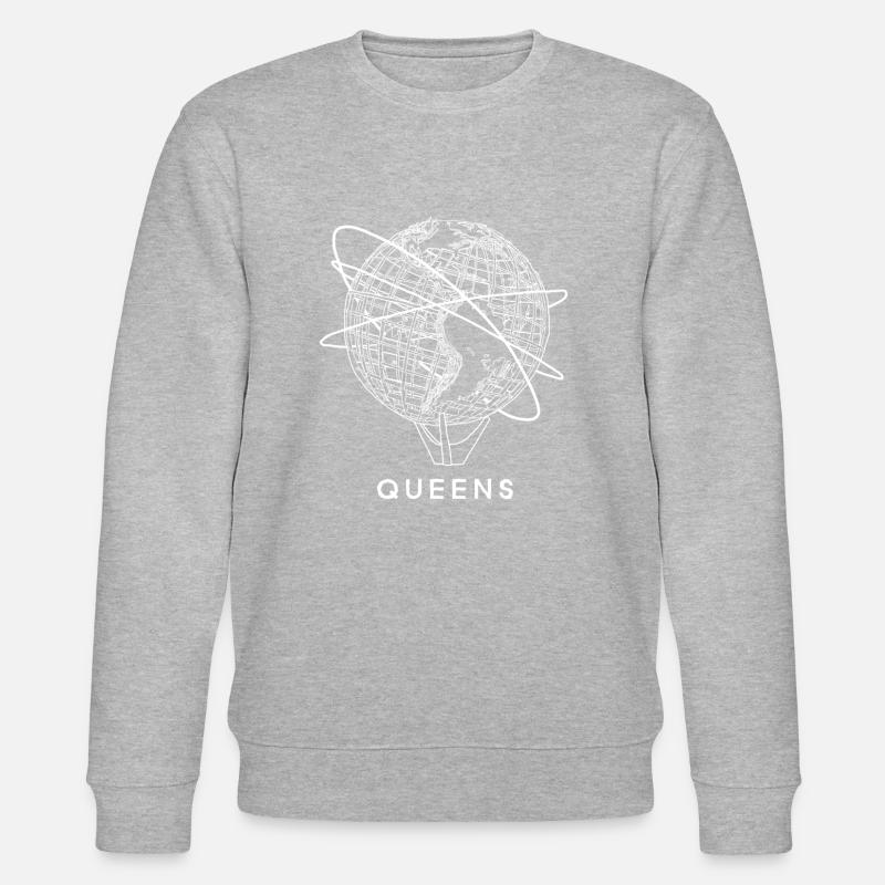 Queens Unisphere White - Stanley/Stella Unisex Bio-Sweatshirt CHANGER  - Grau meliert
