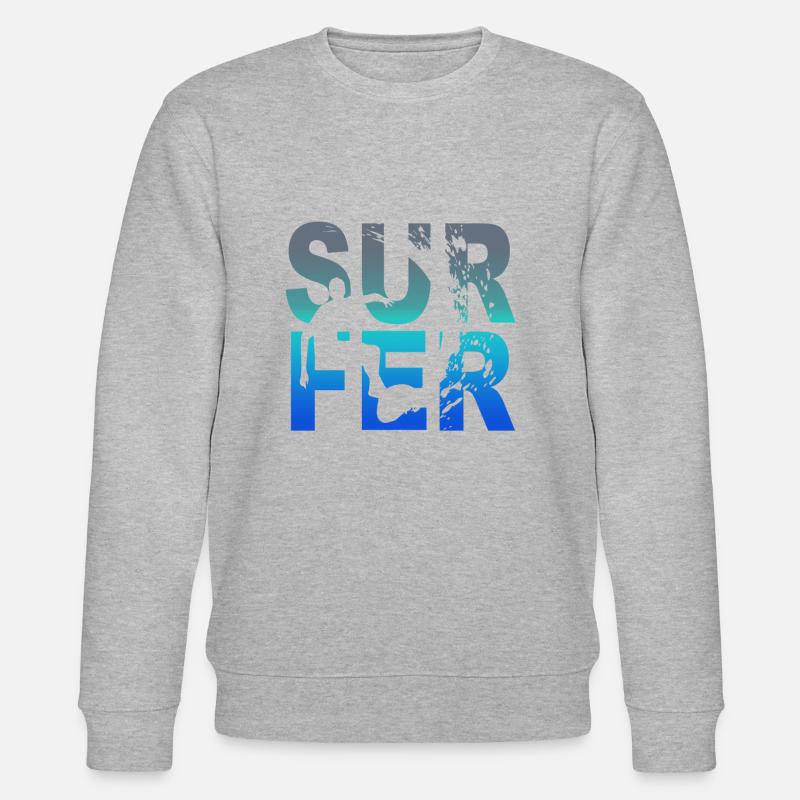 surfeur - Sweat bio CHANGER Stanley/Stella Unisexe - gris chiné