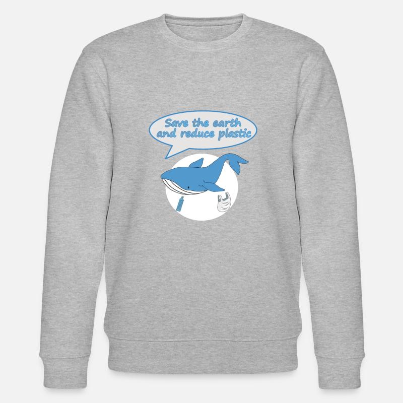 save the earth - Stanley/Stella Unisex Bio-Sweatshirt CHANGER  - Grau meliert