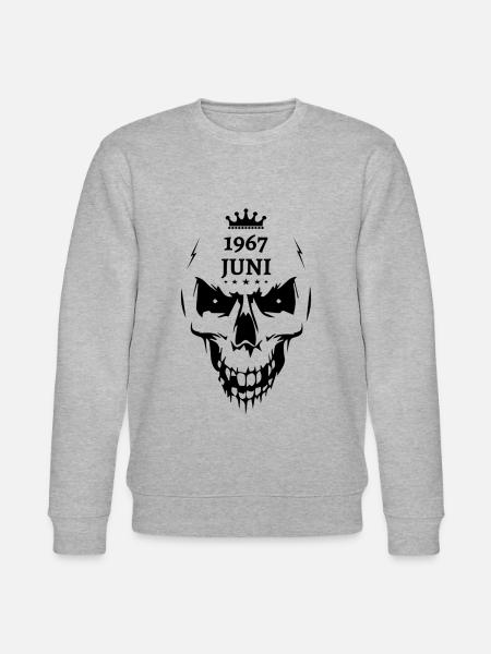 Juin 1967 Crâne - Sweat bio CHANGER Stanley/Stella Unisexe - gris chiné