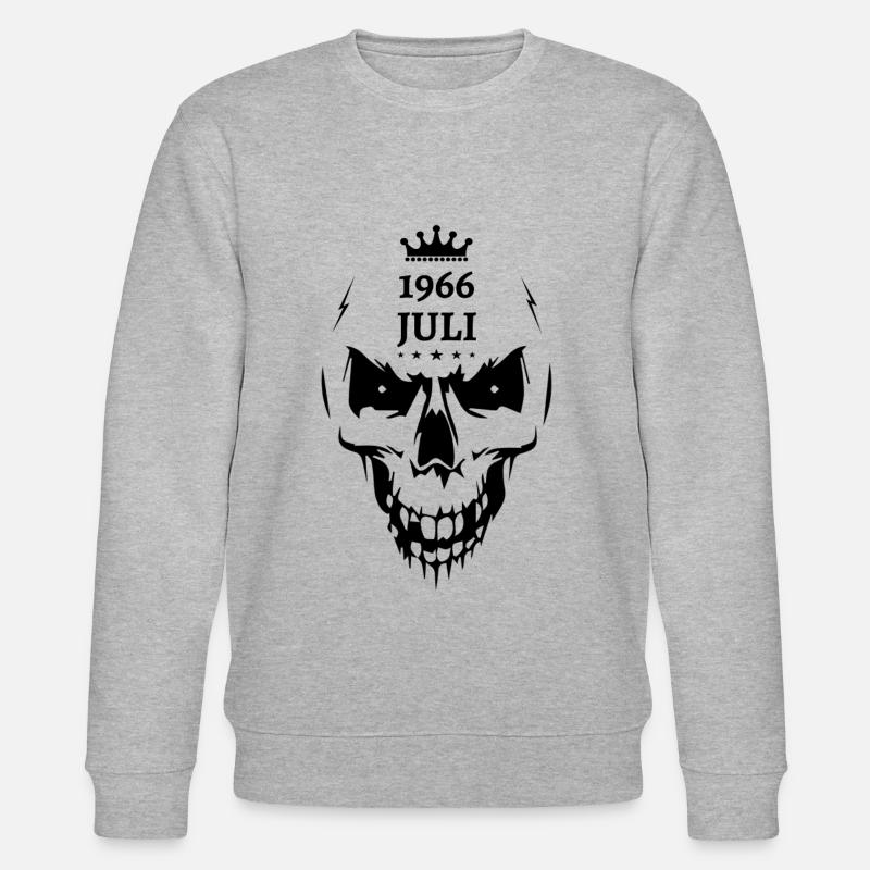 Juillet 1966 Crâne - Sweat bio CHANGER Stanley/Stella Unisexe - gris chiné