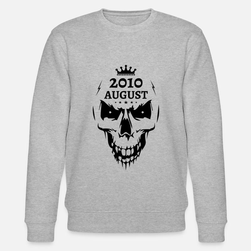 August 2010 Totenkopf - Stanley/Stella Unisex Bio-Sweatshirt CHANGER  - Grau meliert