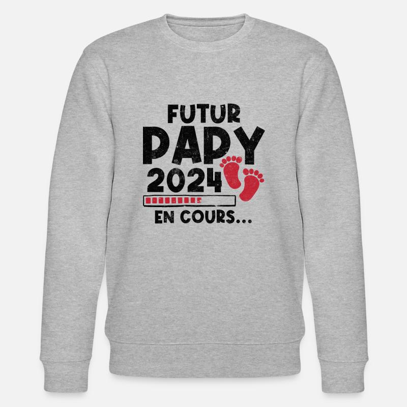 Futur Papy 2024 En Cours - Sweat bio CHANGER Stanley/Stella Unisexe - gris chiné