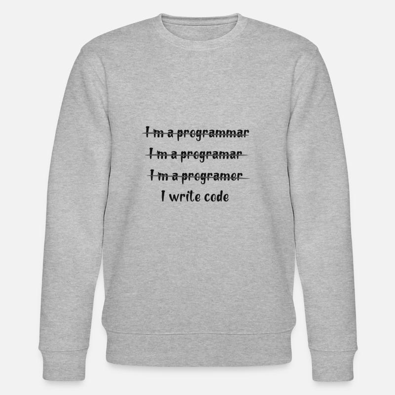 Je suis programmeur - Sweat bio CHANGER Stanley/Stella Unisexe - gris chiné