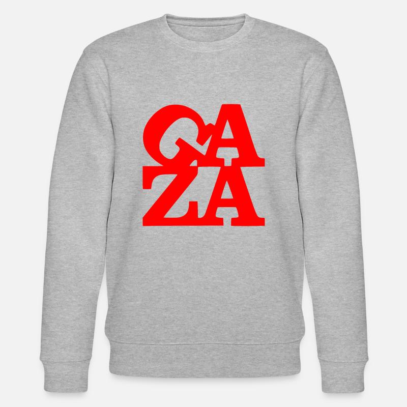 Gaza - Stanley/Stella Unisex Bio-Sweatshirt CHANGER  - Grau meliert