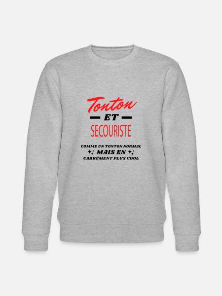 Tonton et SECOURISTE - Sweat bio CHANGER Stanley/Stella Unisexe - gris chiné