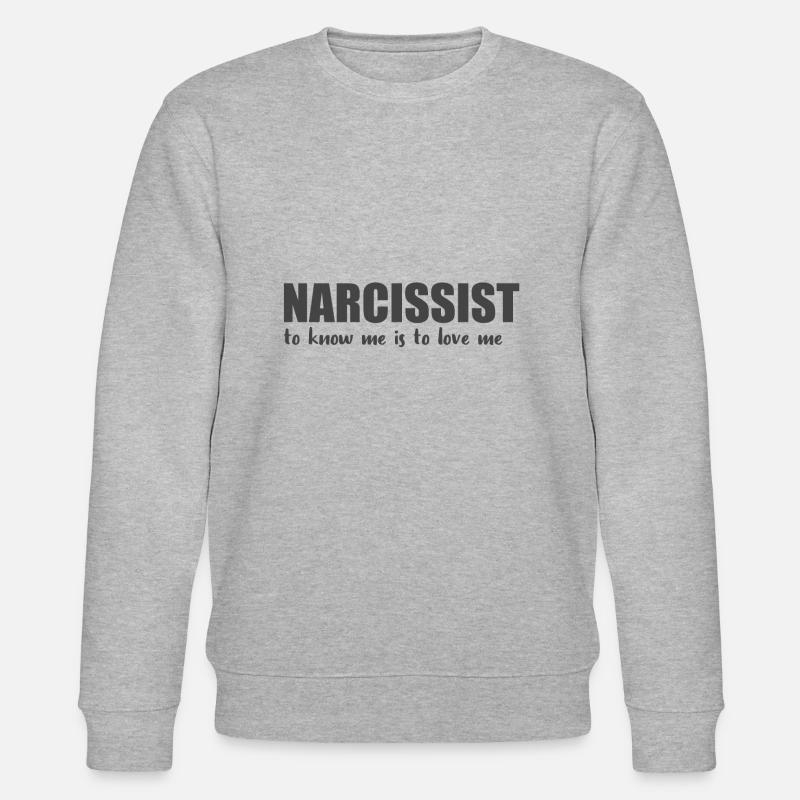 Narcissist - Stanley/Stella Unisex Bio-Sweatshirt CHANGER  - Grau meliert