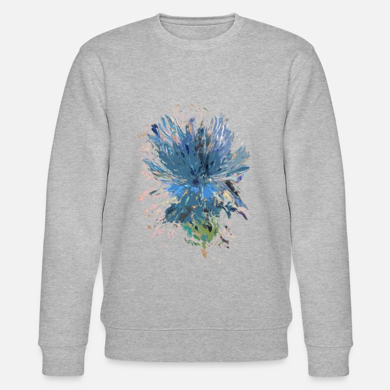 Blaue Distel - Stanley/Stella Unisex Bio-Sweatshirt CHANGER  - Grau meliert