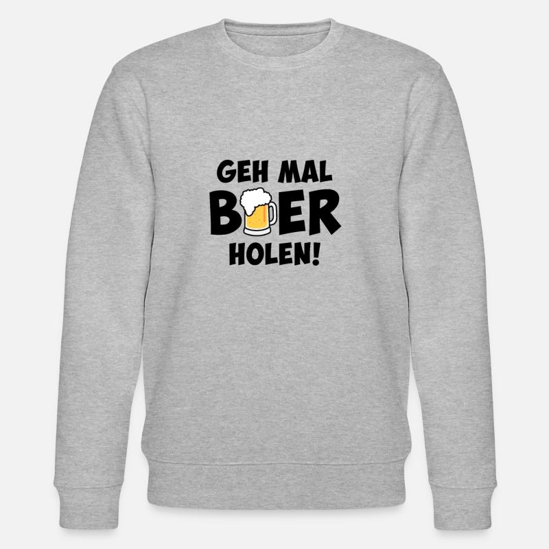 Aller chercher de la bière - Sweat bio CHANGER Stanley/Stella Unisexe - gris chiné