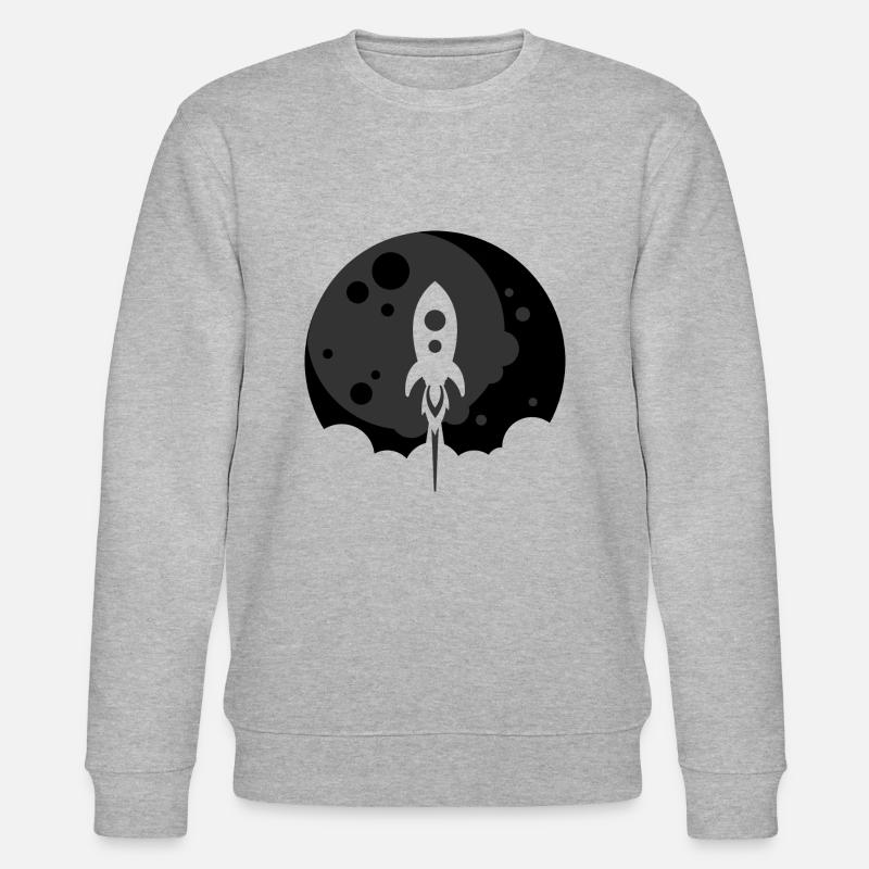 Rocket to the Moon - Noir - Sweat bio CHANGER Stanley/Stella Unisexe - gris chiné