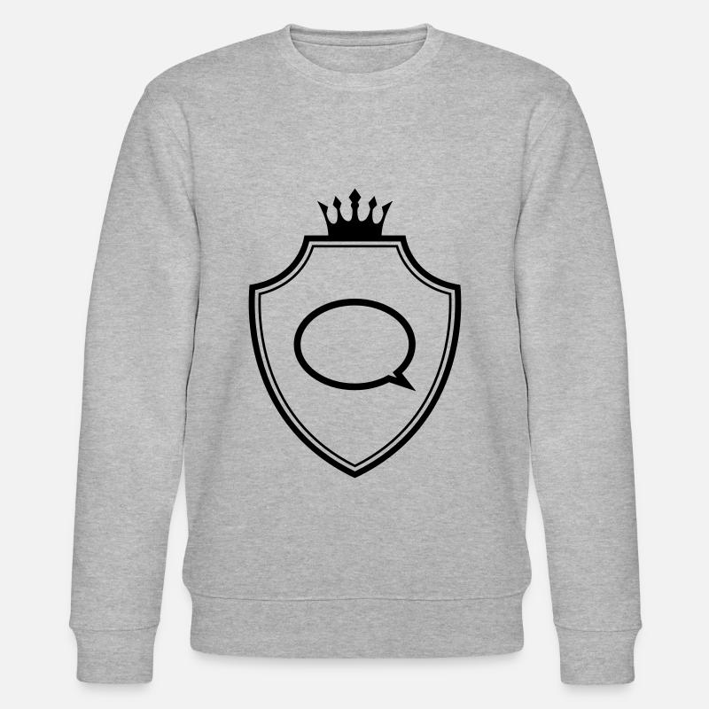 Sprechblase Wappen Kommunikation - Stanley/Stella Unisex Bio-Sweatshirt CHANGER  - Grau meliert