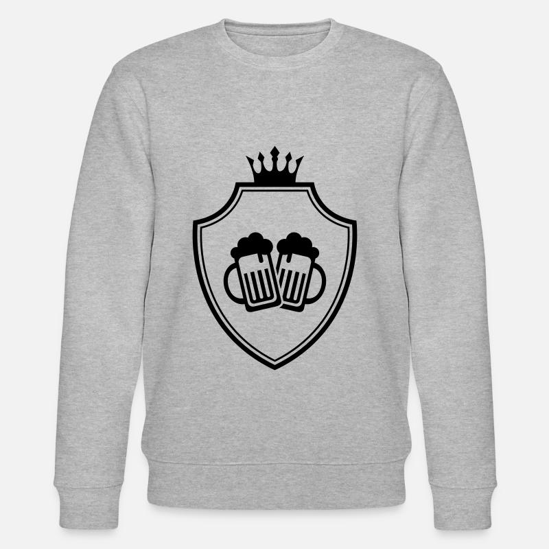Bierglas Wappen - Stanley/Stella Unisex Bio-Sweatshirt CHANGER  - Grau meliert