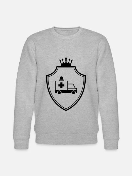 Ambulansevåpen Ambulanse - Stanley/Stella CHANGER økologisk unisex-sweatshirt - gråmelert