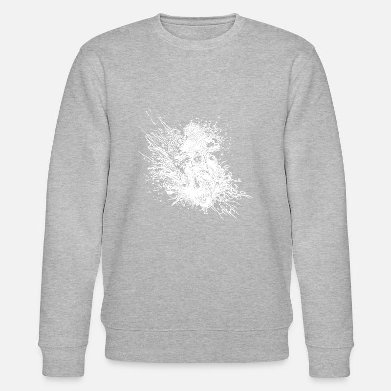 Motorradfahrer Geländefahrt - Stanley/Stella Unisex Bio-Sweatshirt CHANGER  - Grau meliert