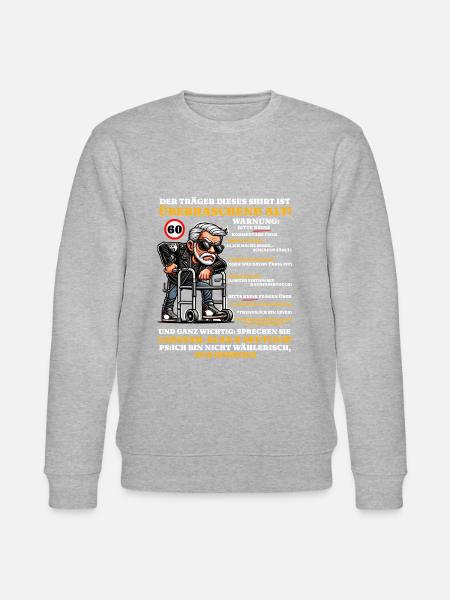 Compleanno 60 anni sorprendentemente vecchi uomini - Felpa ecologica unisex CHANGER di Stanley/Stella - grigio melange