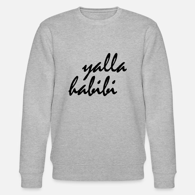 Yalla habibi - Stanley/Stella Unisex Bio-Sweatshirt CHANGER  - Grau meliert
