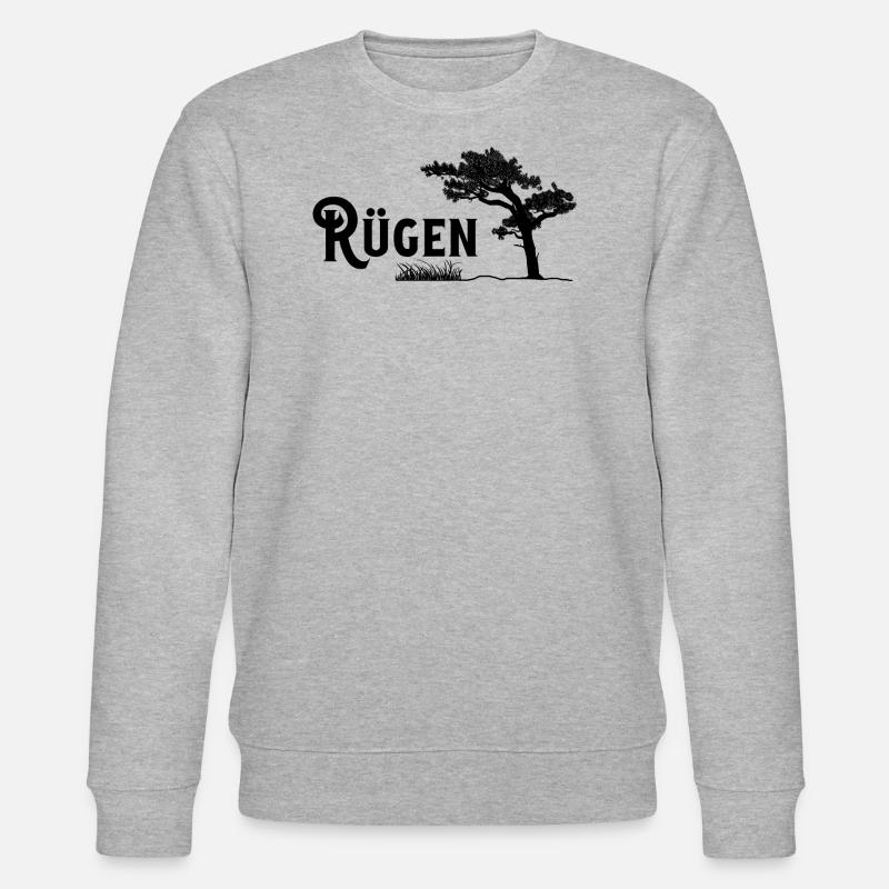 Rügen, Perle der Ostsee - Stanley/Stella Unisex Bio-Sweatshirt CHANGER  - Grau meliert