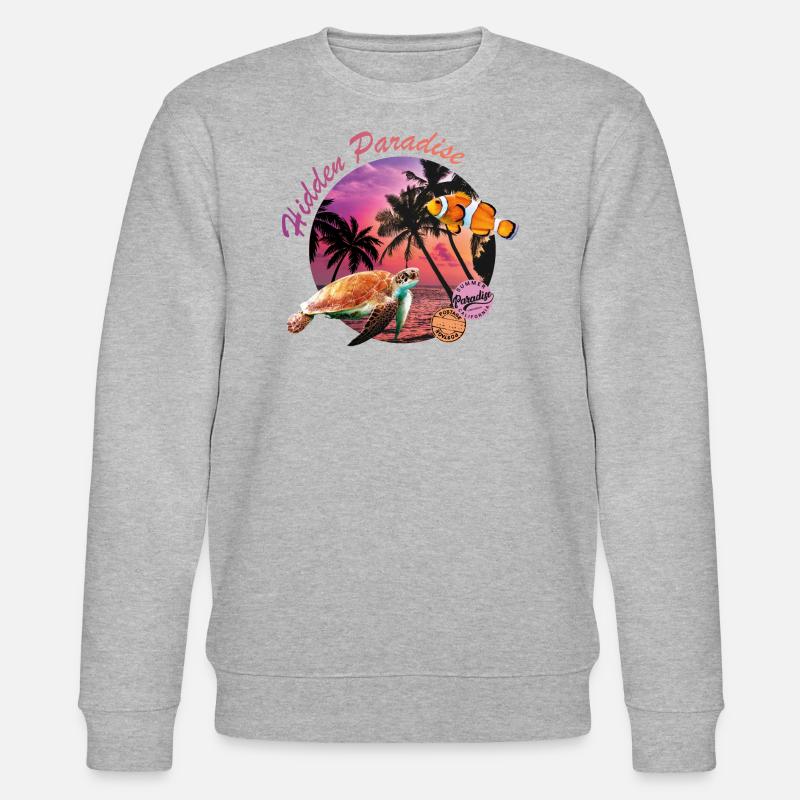 Hidden Paradise - Stanley/Stella Unisex Bio-Sweatshirt CHANGER  - Grau meliert