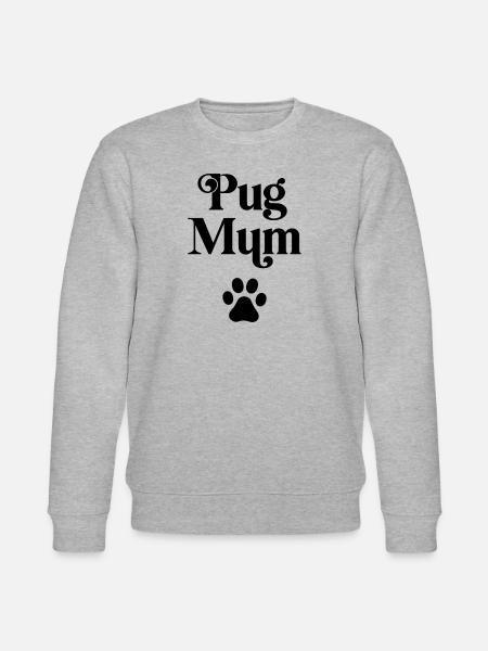 Mops-Mama - Stanley/Stella Unisex Bio-Sweatshirt CHANGER - Grau meliert