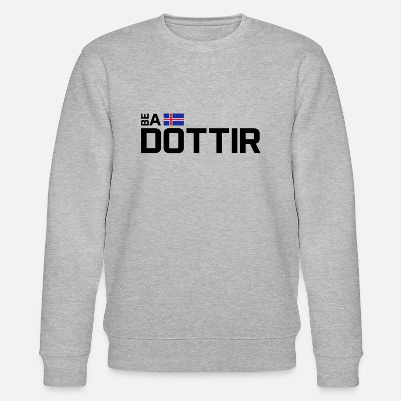 Be a Dottir - Horizontal - Stanley/Stella Unisex Bio-Sweatshirt CHANGER  - Grau meliert