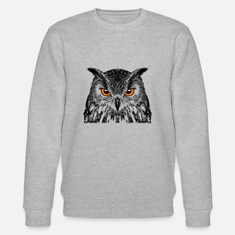 eule3 - Stanley/Stella Unisex Bio-Sweatshirt CHANGER  - Grau meliert