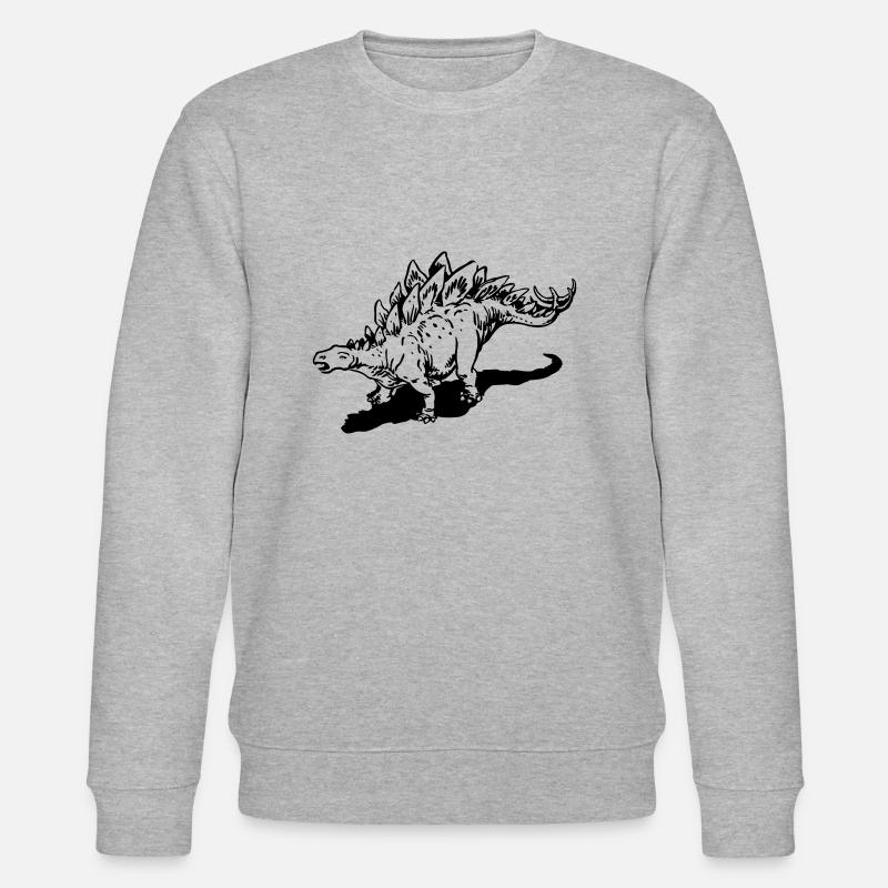Stegosaurus - Stanley/Stella Unisex Bio-Sweatshirt CHANGER  - Grau meliert