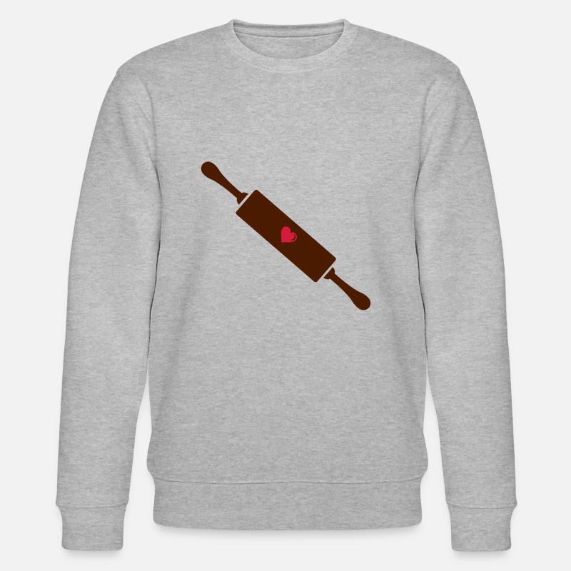 backrolle herz - Stanley/Stella Unisex Bio-Sweatshirt CHANGER  - Grau meliert